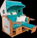 Thumbnail Strandkorb Modell Comfort, moderner Look, Beispiel-Zusammenstellung