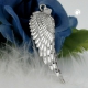 Thumbnail Anhänger, Flügel rhodiniert, Silber 925