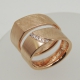 Thumbnail DR: Bogenring mit Brillanten ROSÈGOLD / HR: 1Kant ROSÈGOLD